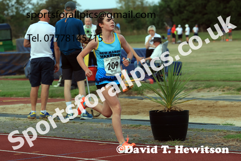 3000 metres, 2024 NEGP 6, Monkton Stadium,  Wednesday, August 14th.  Photo: David T. Hewitson/Sports for All Pics
